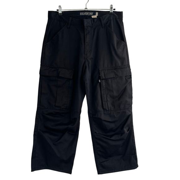 Levis Silvertab Cargo Nylon Wide Leg Skate Pants Cropped Fit - Picture 1 of 4